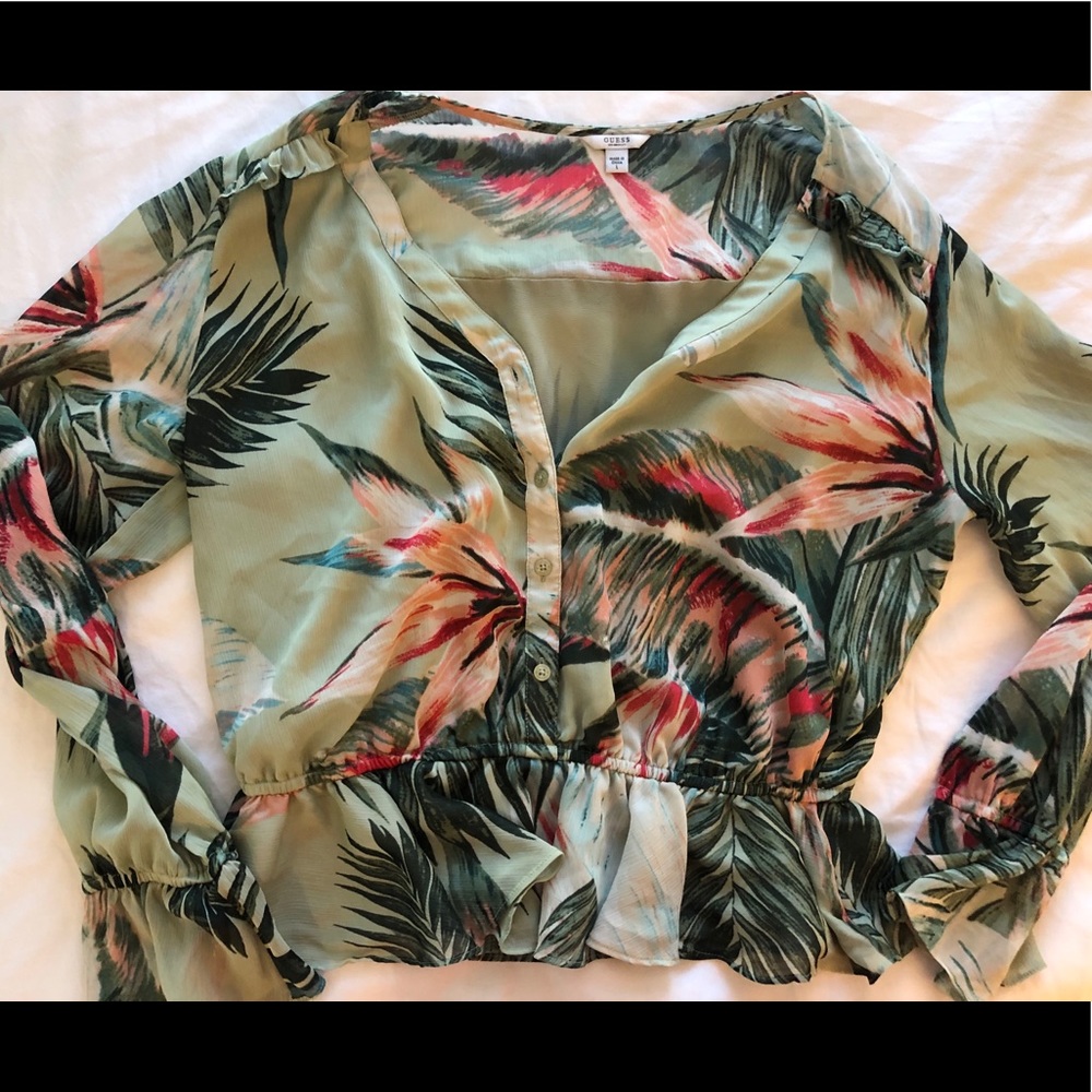 Guess Floral Print Blouse